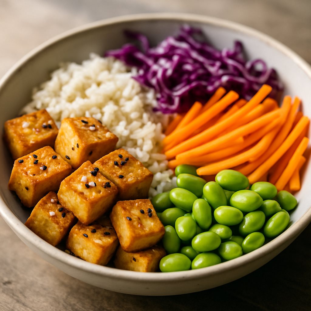 Colorful Buddha Bowl with Tofu
