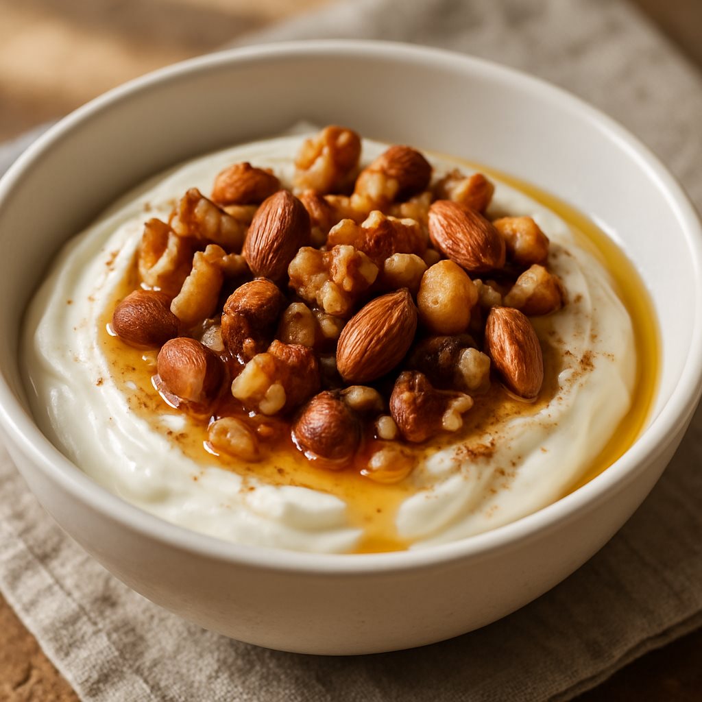 Greek Yogurt with Nuts and Honey