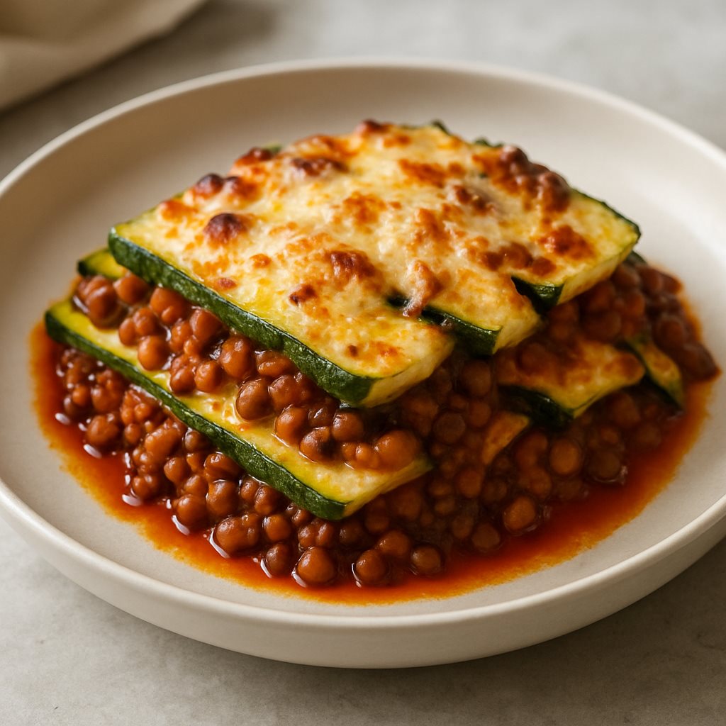 Zucchini Lasagna with Lentils